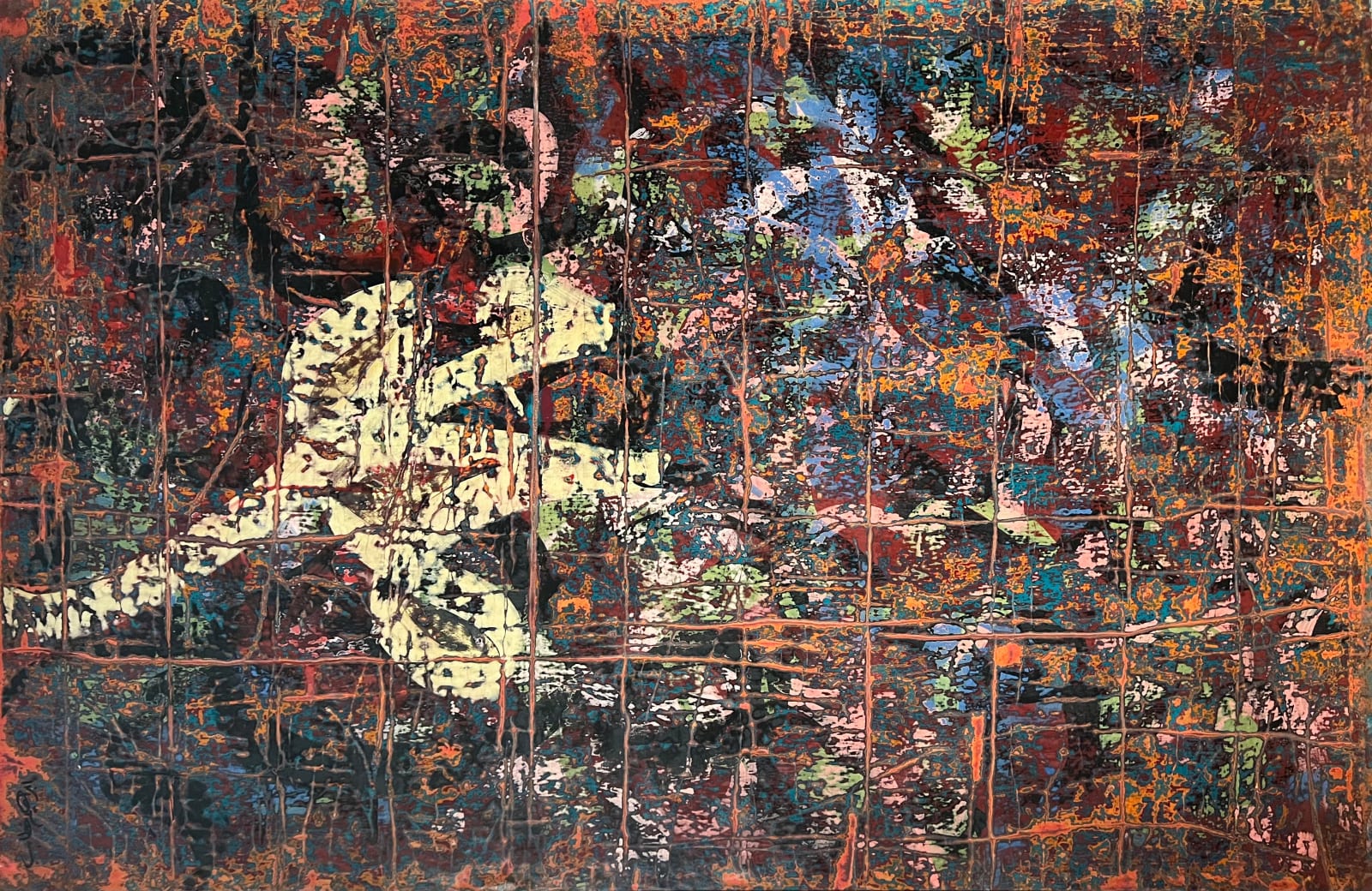 Ibrahim Khatab, Abstract Calligraphy, 2023