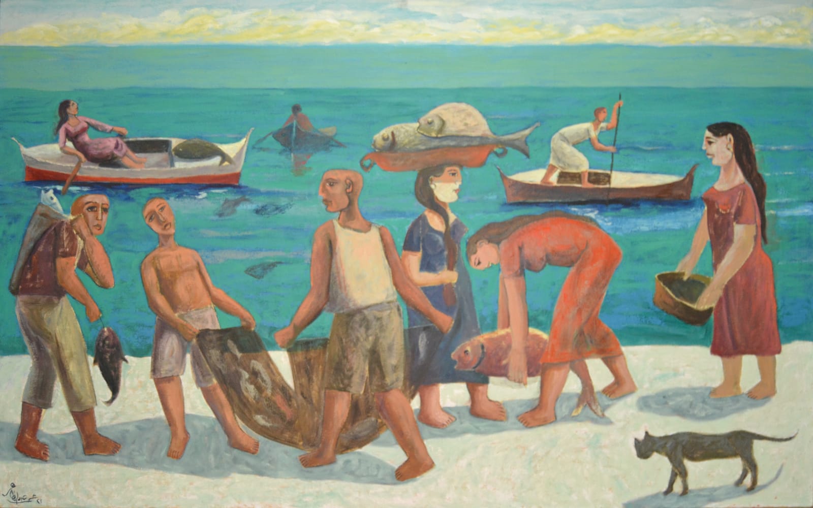 Omar Abdel Zaher, Fisherman's Catch, 2021