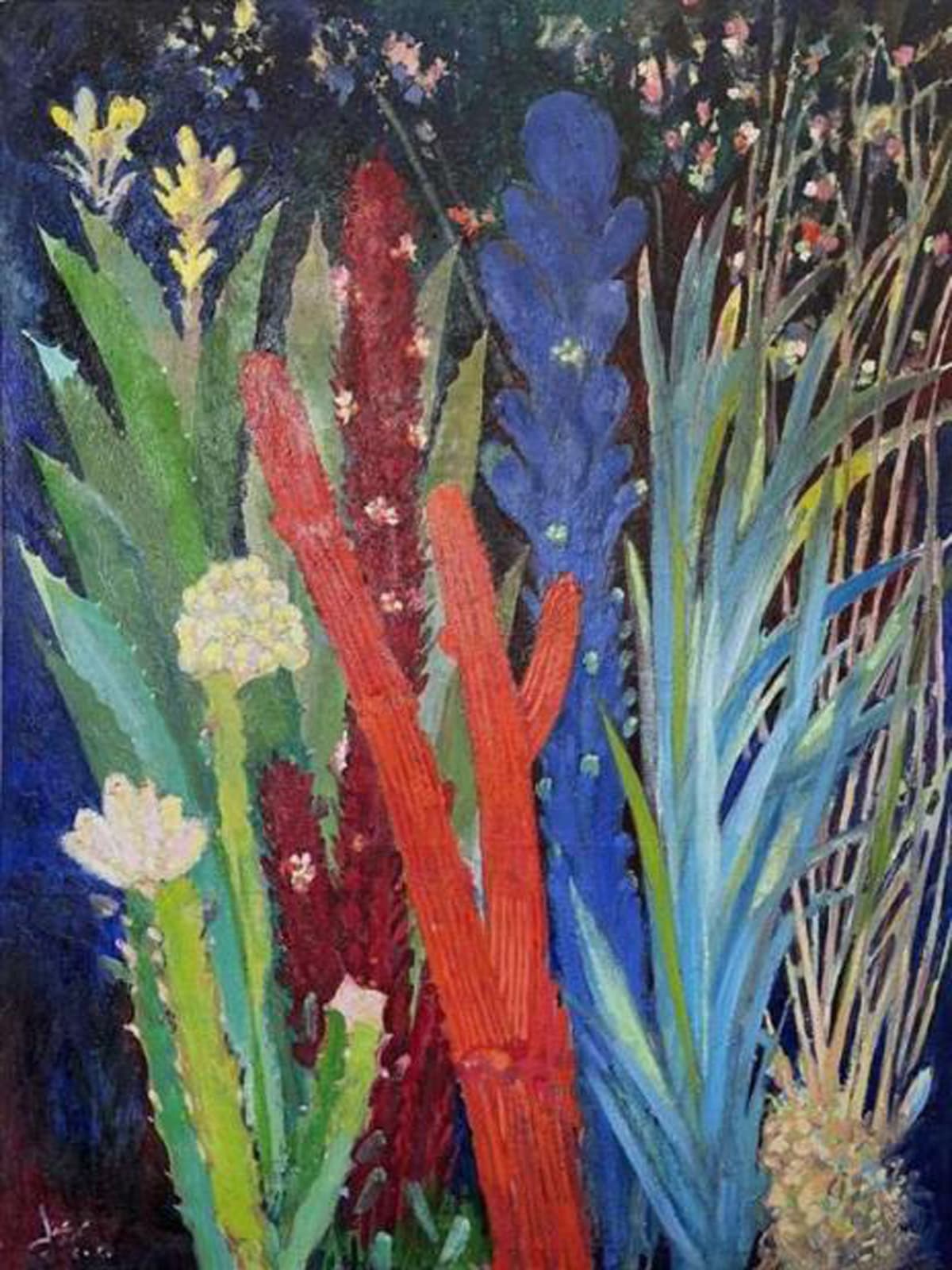 Mohamed Abla, Cactus by Night I, 2020