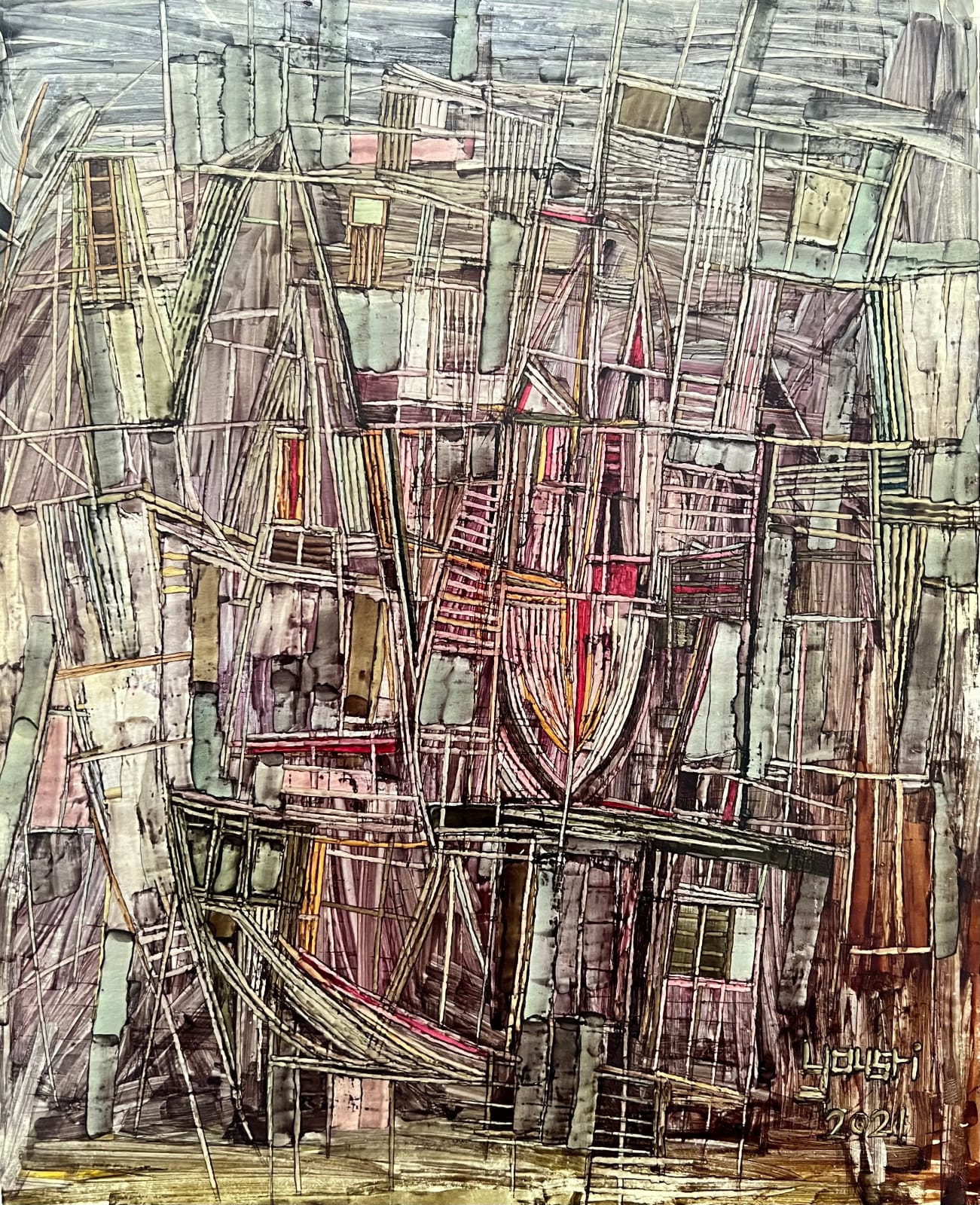 Ahmed Yousry, Abstract Composition, 2021