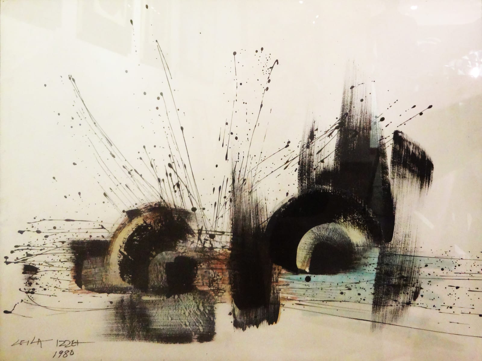 Leila Izzet, Abstract Composition, 1980