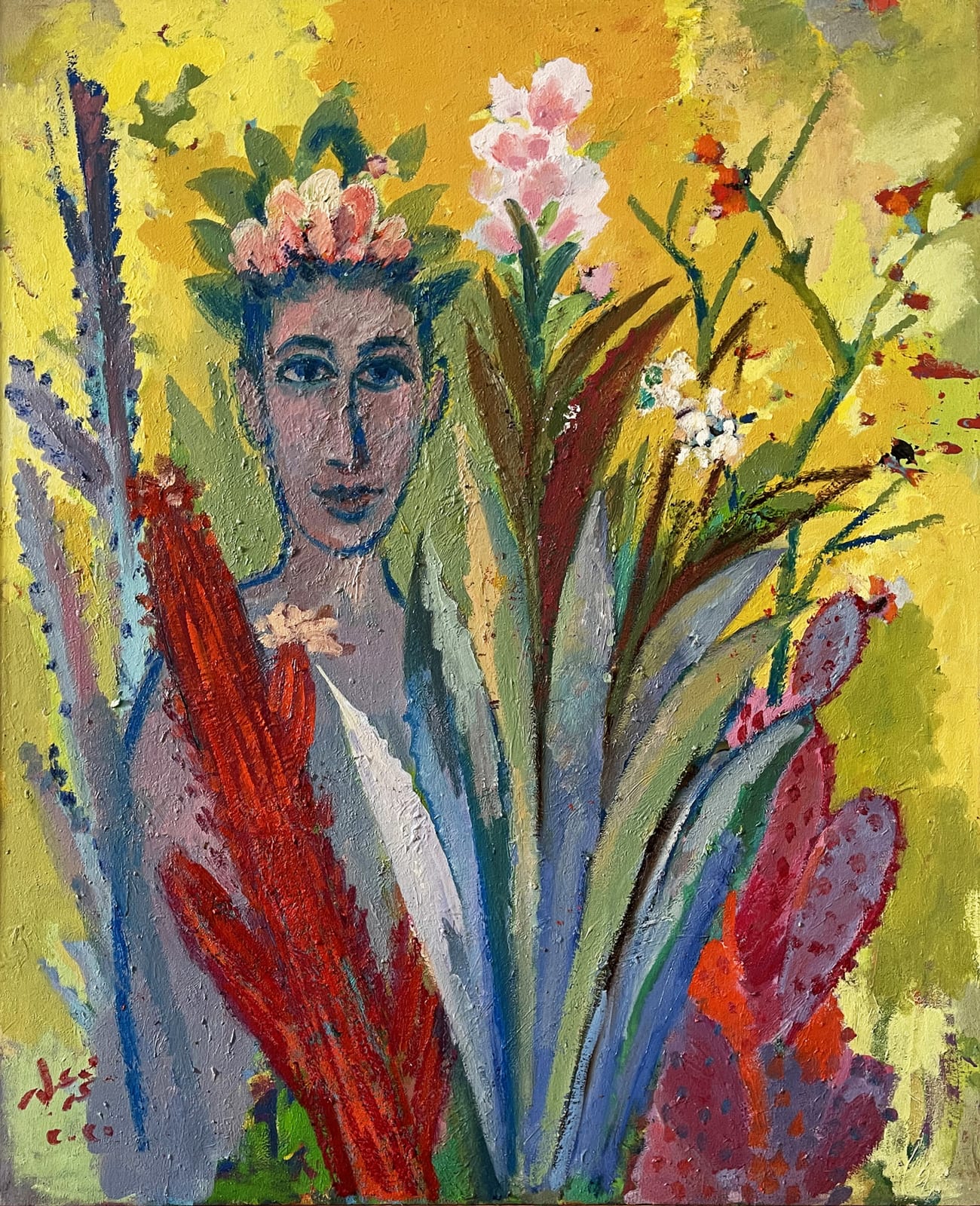 Mohamed Abla, Cactus and Man, 2020