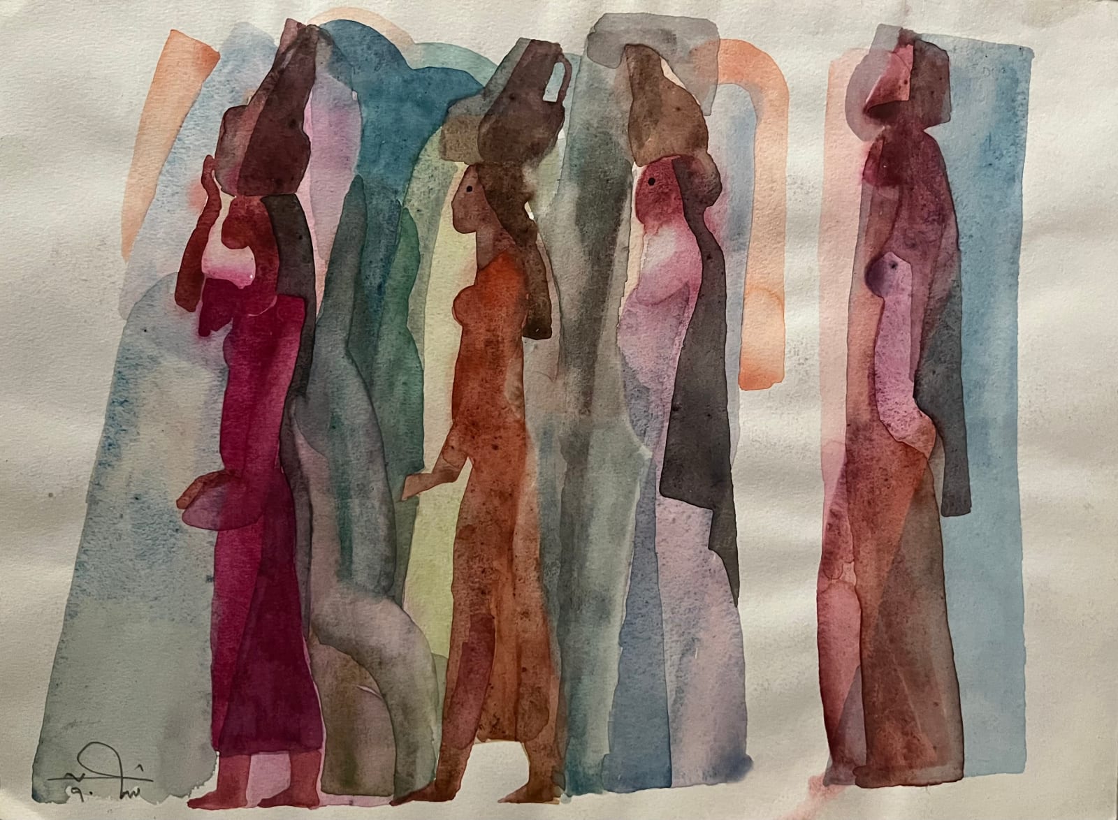 Shaker El Maadawy, Water Bearers, 1990
