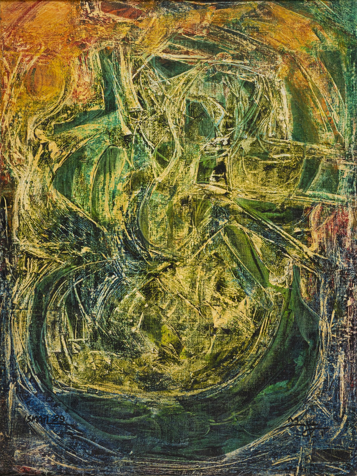 Mohamed Ismail, Abstract Composition, 1989