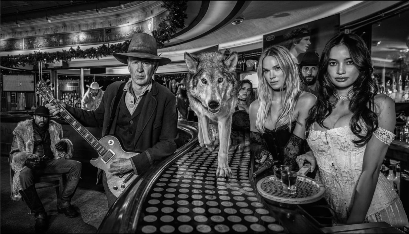 David Yarrow, Being John McEnroe (Black & White), 2025