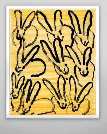 Hunt Slonem, Spectacle Bunnies, 2021