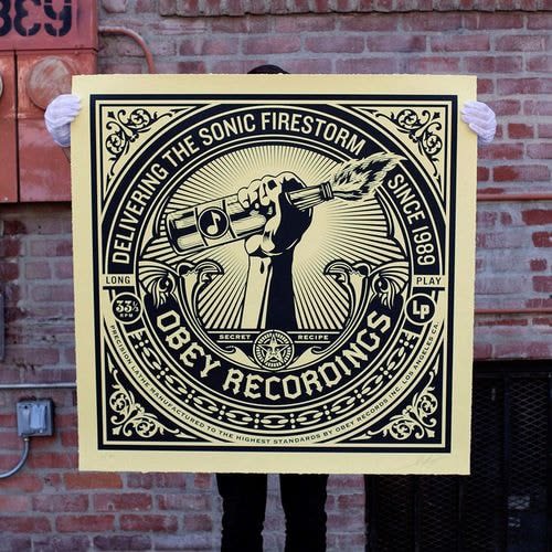 Shepard Fairey, Sonic Firestorm FRAMED 35/50, 2014, 2014