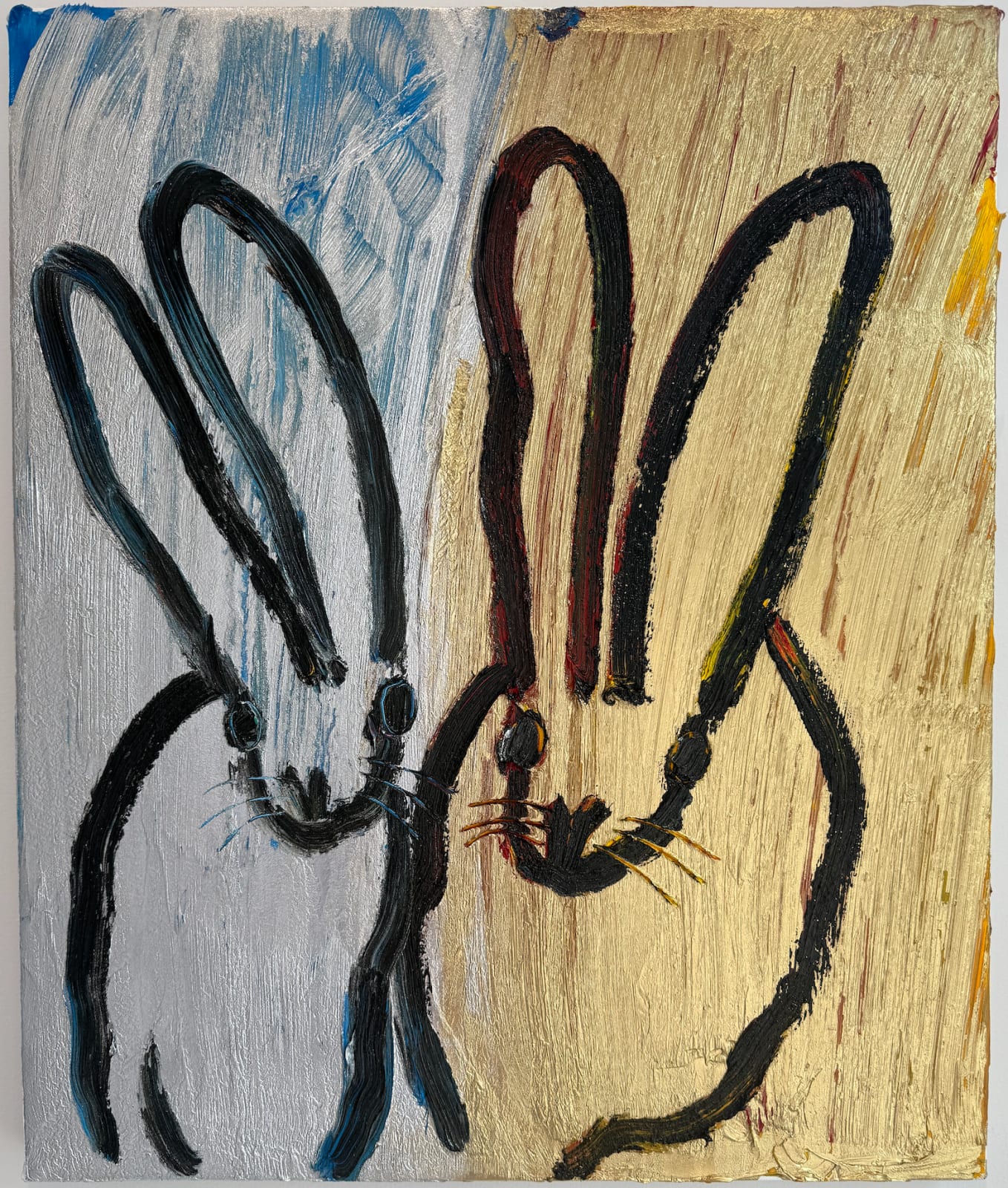 Hunt Slonem, Untitled Metallic Pair, 2025