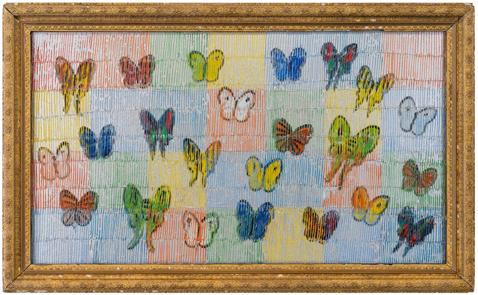 Hunt Slonem, Silver Migration South, 2023