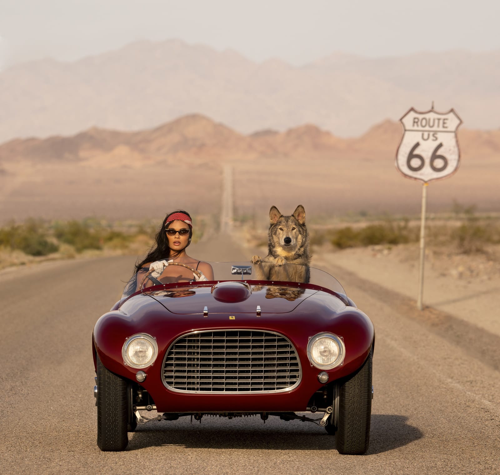 David Yarrow, Ferrari (color), 2023