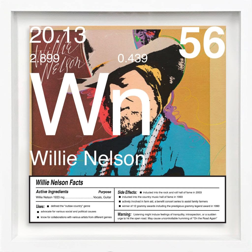 Daniel Allen Cohen, Willie Nelson (Wn-56), 2023