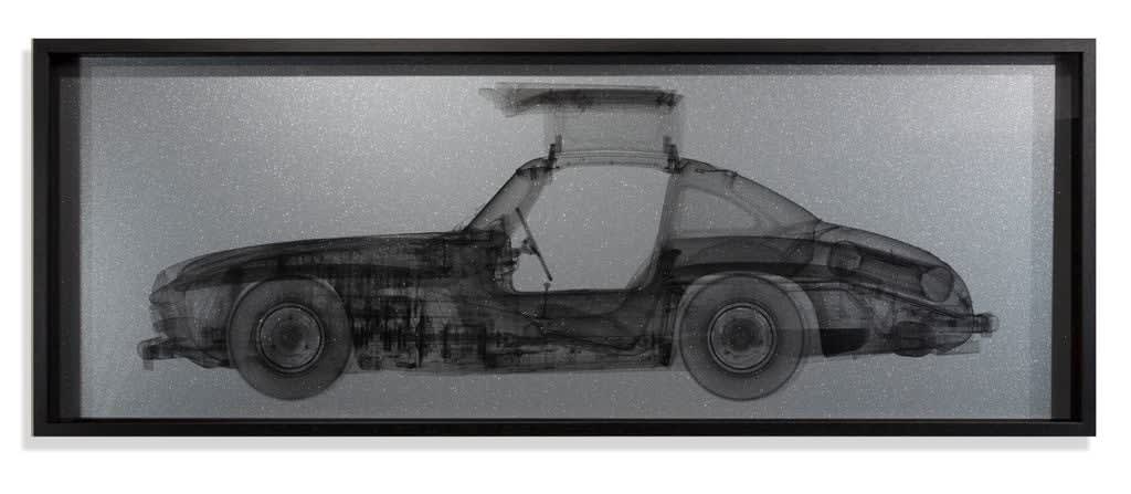 Nick Veasey, Mercedes Gull Wing Metallic Silver, 2021