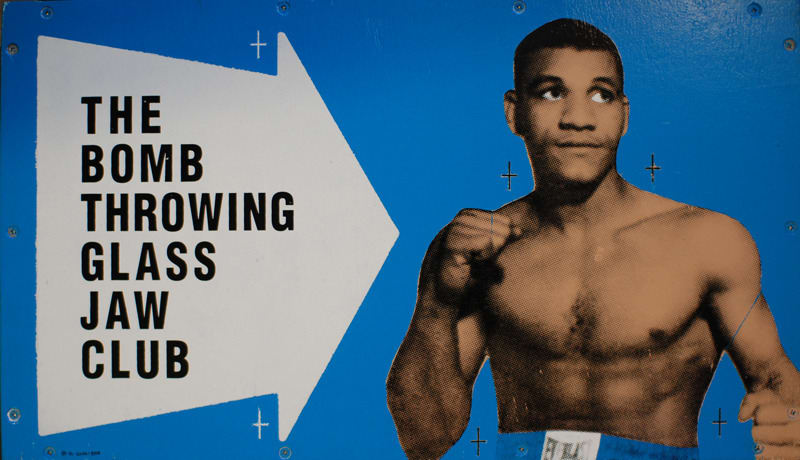 Mark Ussher, The Bomb Throwing Glass Jaw Club (Blue), 2008