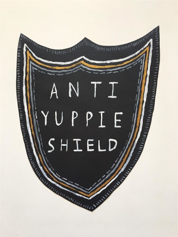 Matt Liggins, Anti yuppie shield, 2018