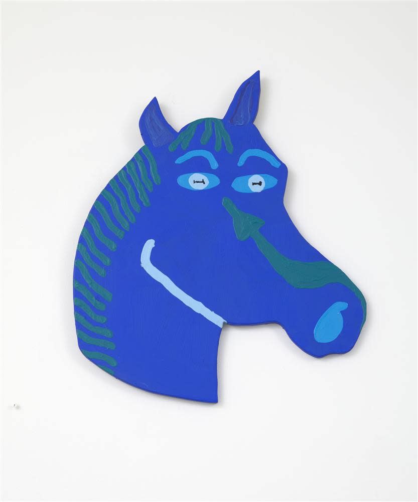 Claudia Kogachi, Blue Horse Head, 2020
