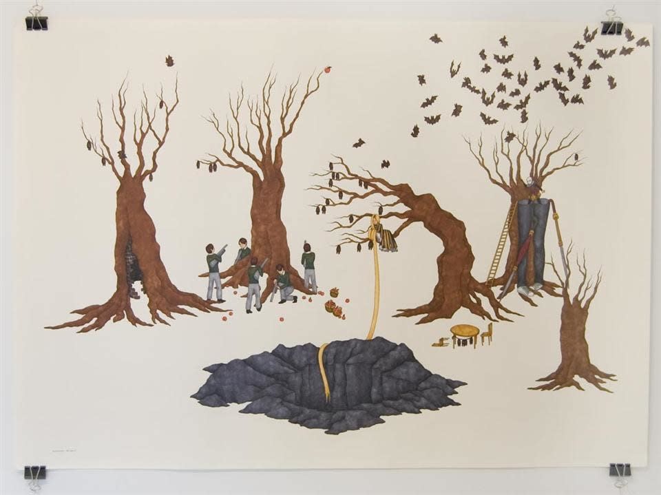 Aleksandra Petrovic, Untitled (large drawing), 2007