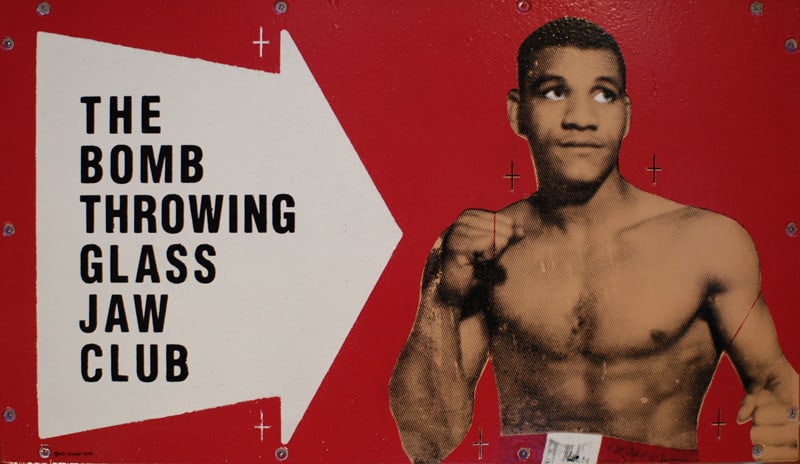 Mark Ussher, The Bomb Throwing Glass Jaw Club (Red), 2008