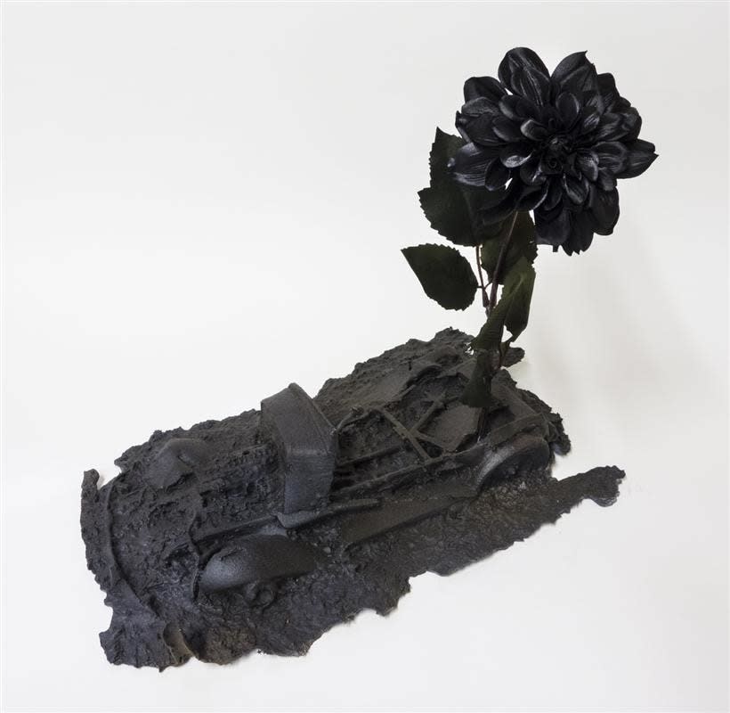Brit Bunkley, Half Buried Model T, 2015