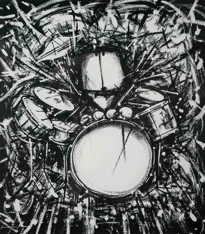 Ted Dutch (1928-2008), Jazz Drummer II, 1997