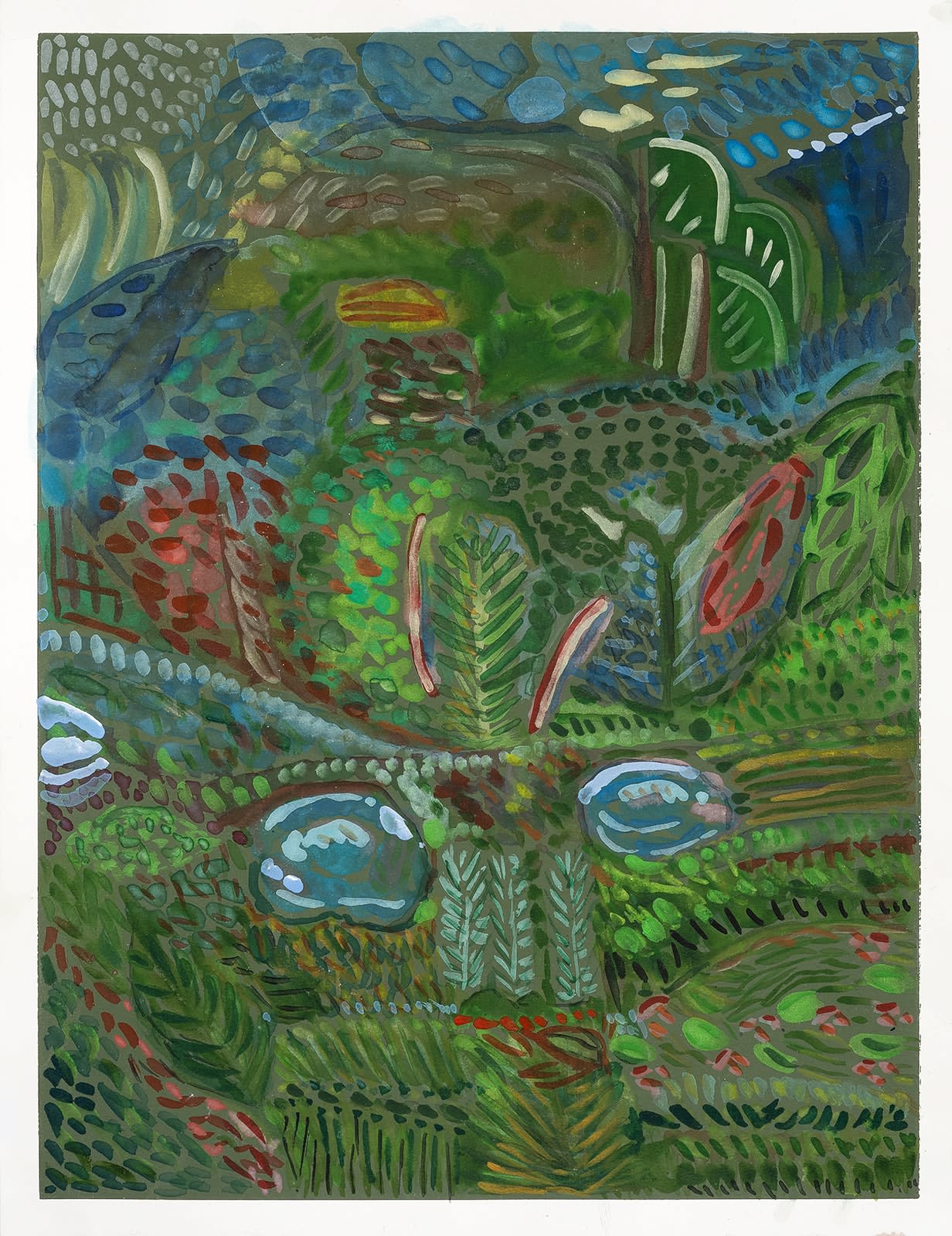 Julia Holderness, Garden at Loxley, 2022