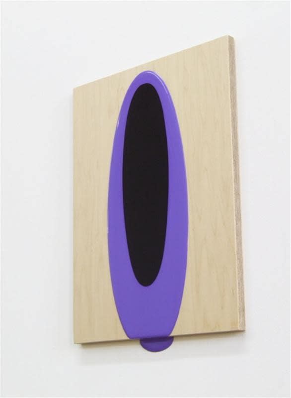 Helen Calder, Paused painting purple, 2008