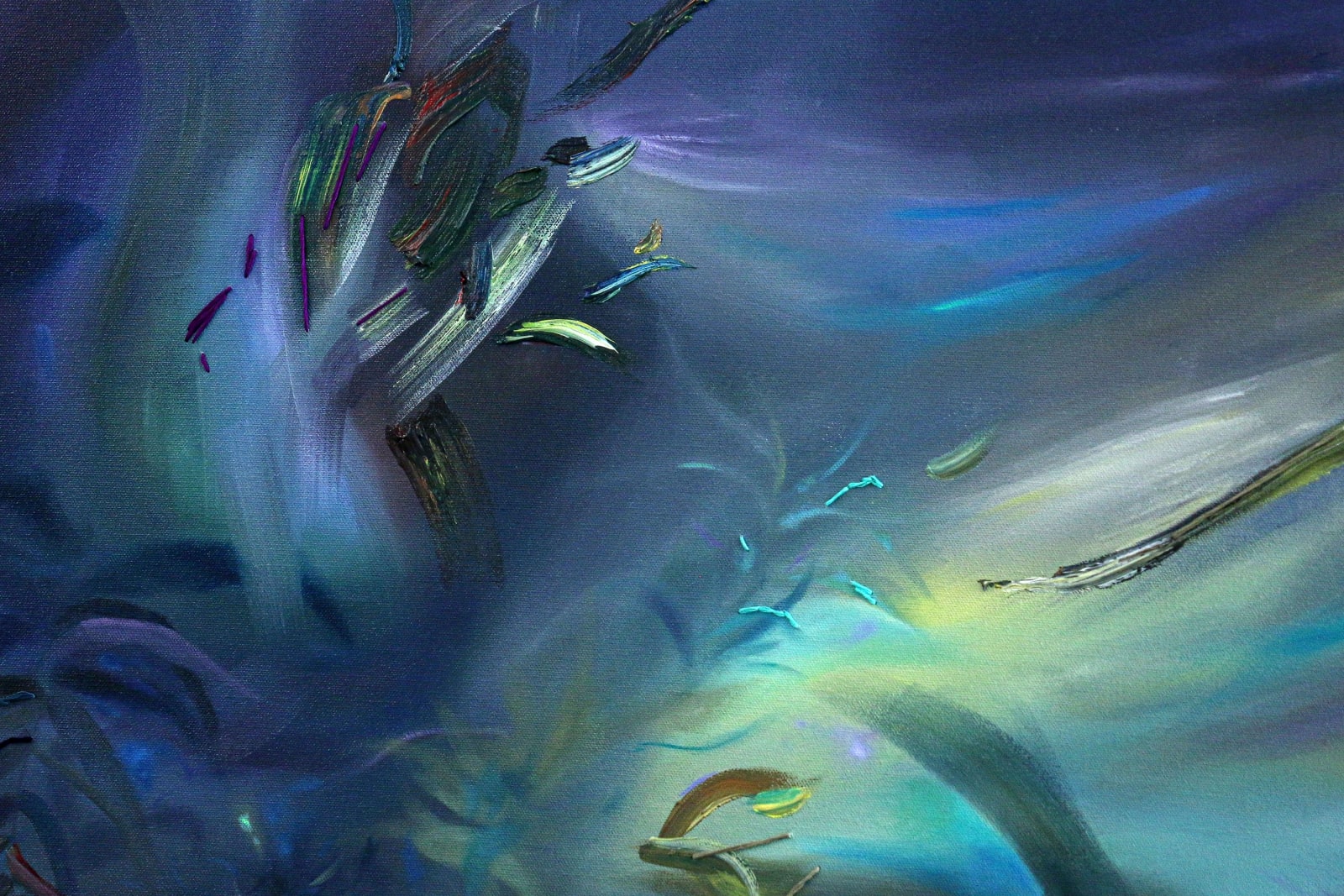 Molly Timmins, Bromeliad Garden Nightscape, 2025