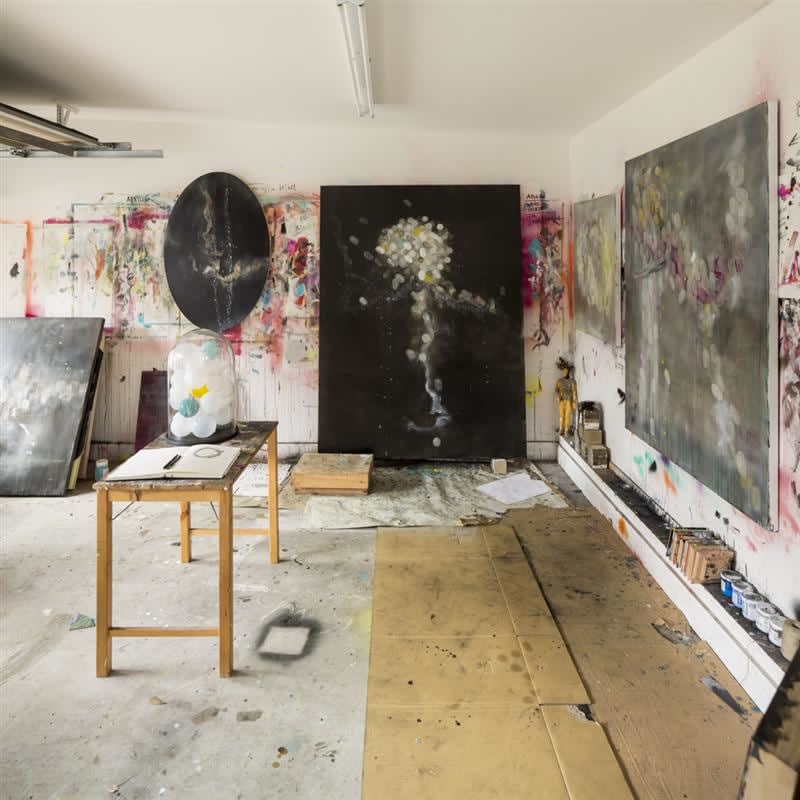 Cruz Jimenez, Bubble Boy, studio installation, 2013