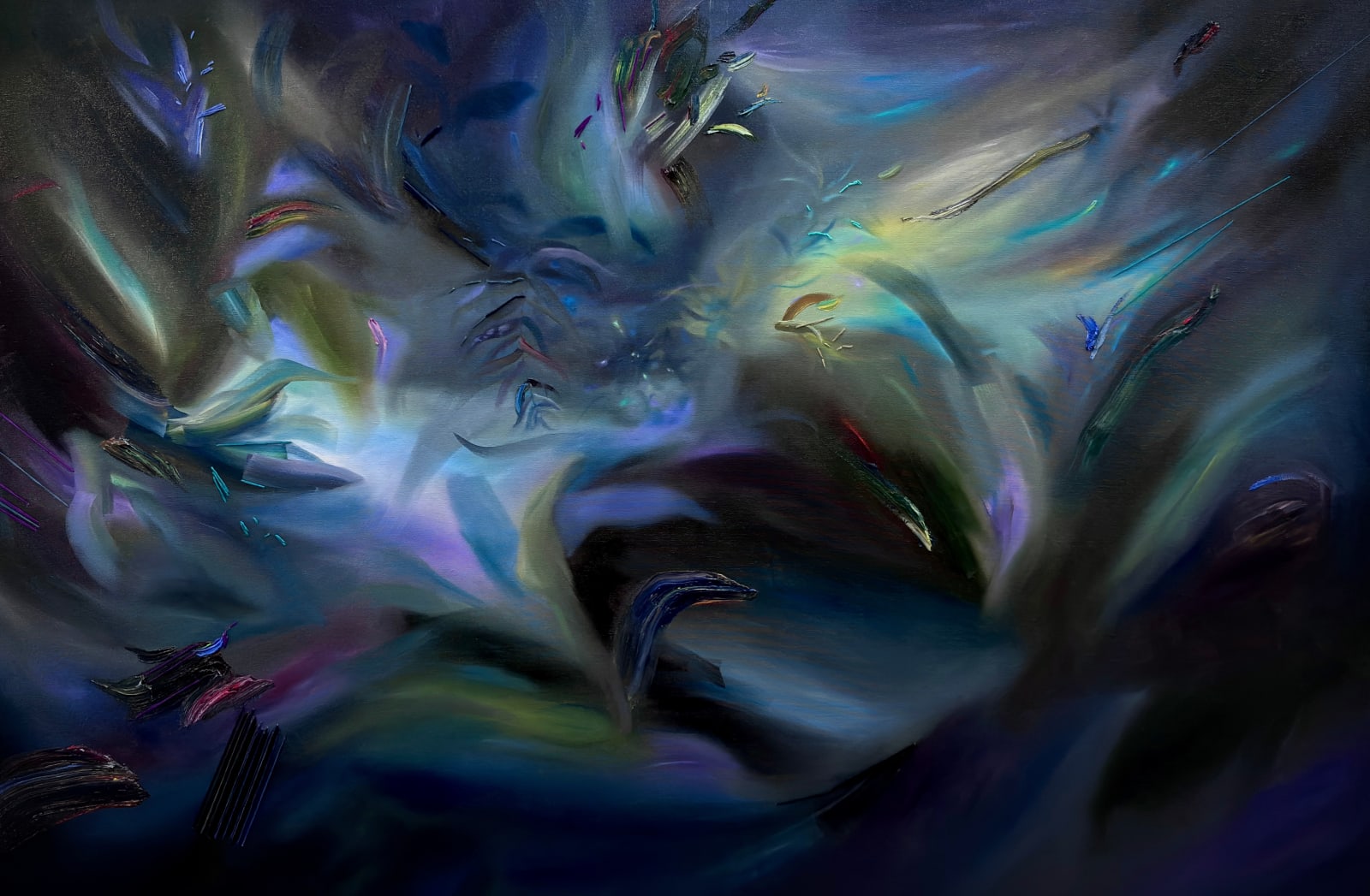 Molly Timmins, Bromeliad Garden Nightscape, 2025