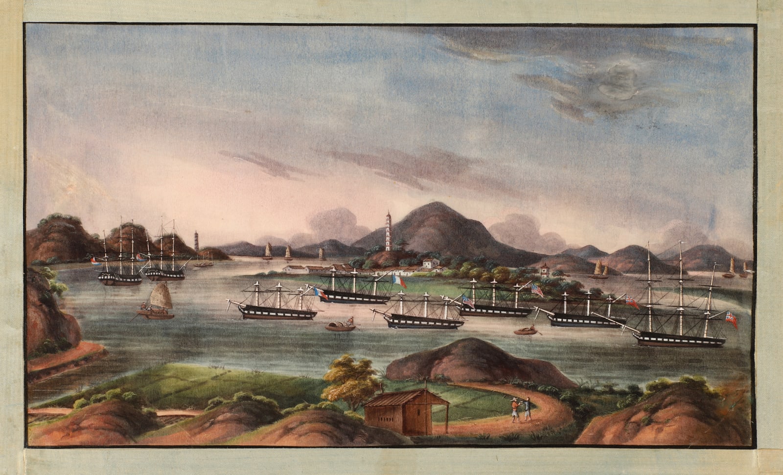 China Trade, Macao - Praia Grande, ca. 1830