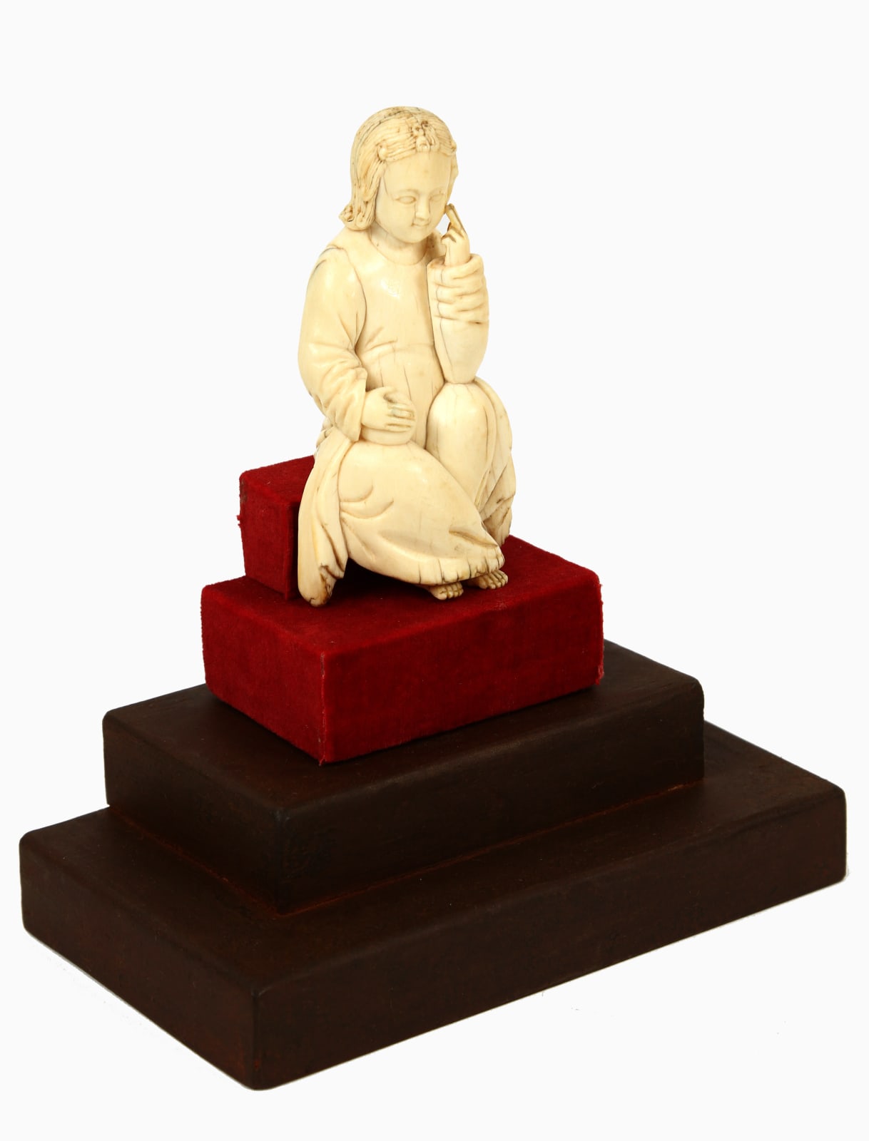 Menino Jesus Salvador do Mundo Sino-Português em Meditação , Sul da China, prov. Zhangzhou; c. 1580 -1620