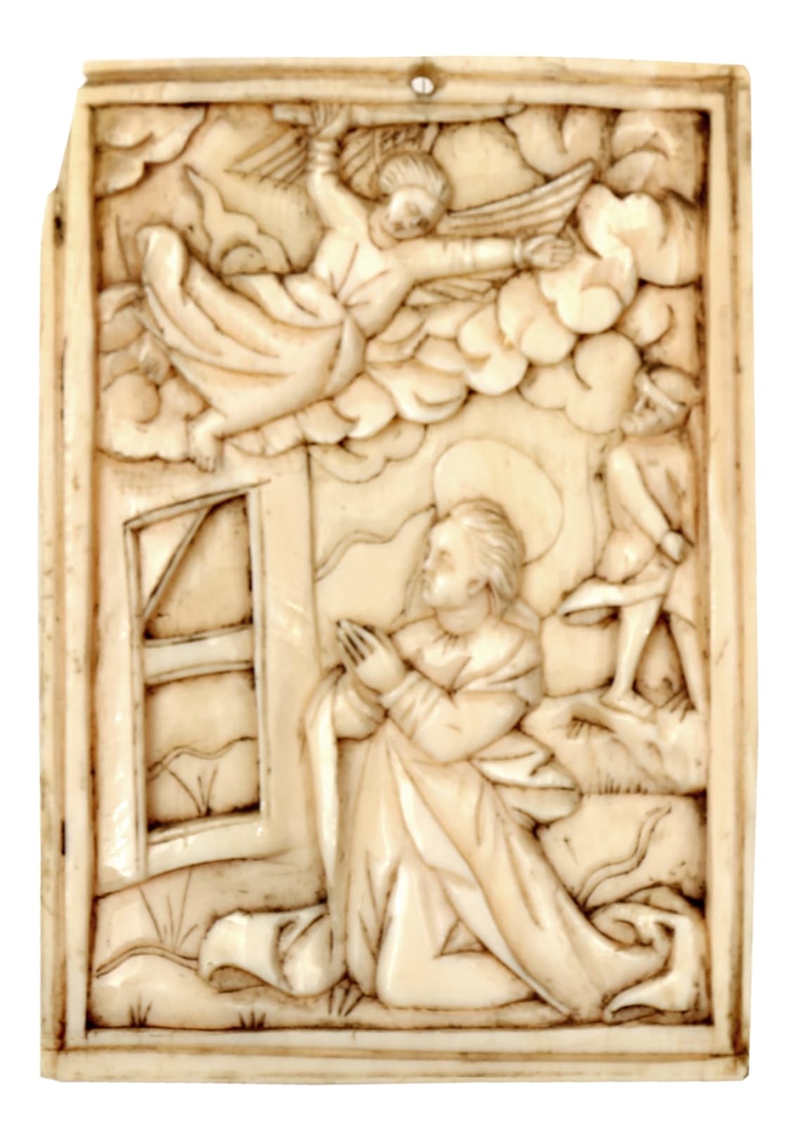 Placa "A Vida de Santa Catarina" Sino-portuguesa / Sino-Portuguese "The Life of Saint Catherine" Plaque, séc XVII
