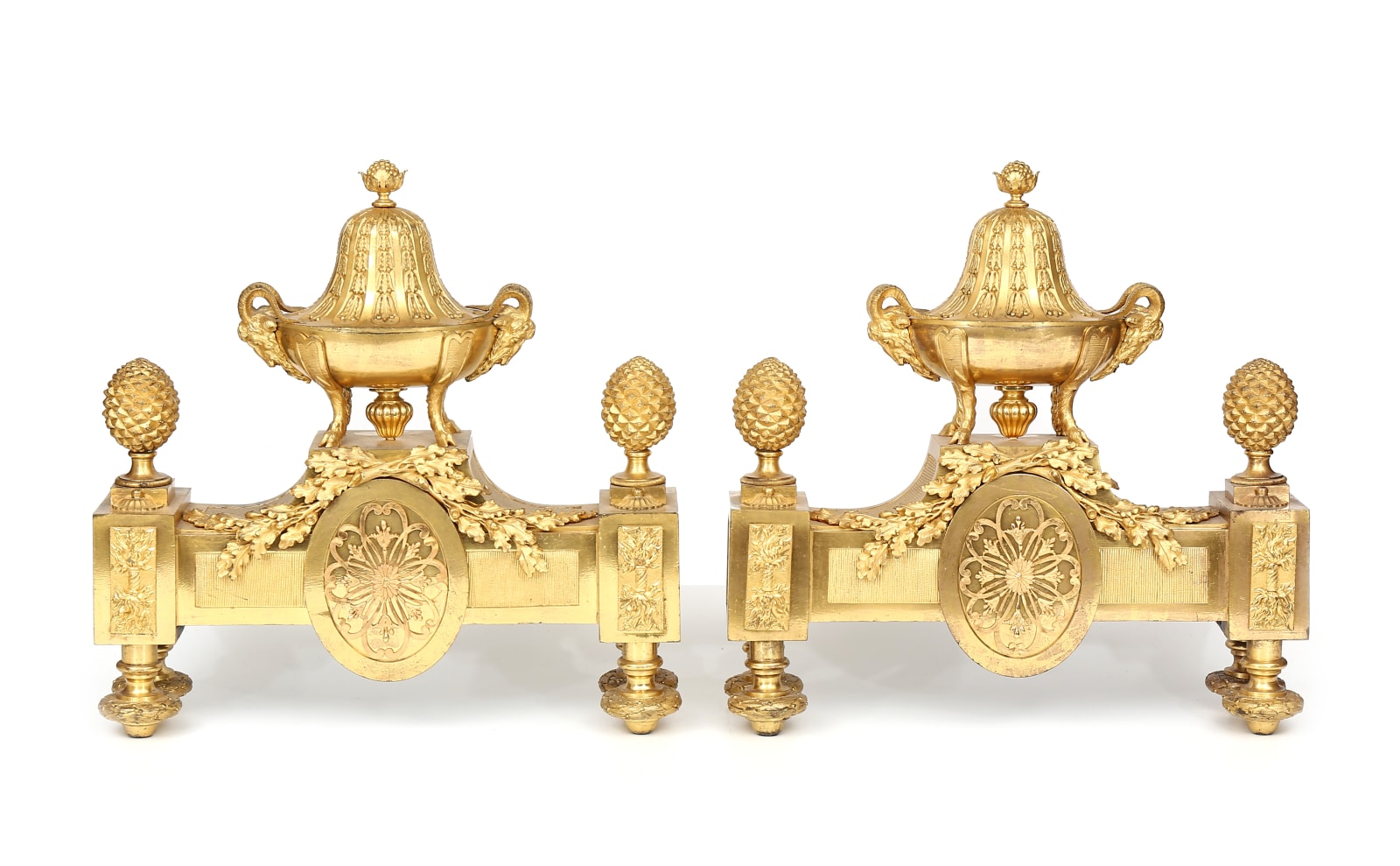 Par de Chenêts Luís XVI, França, séc. XVIII