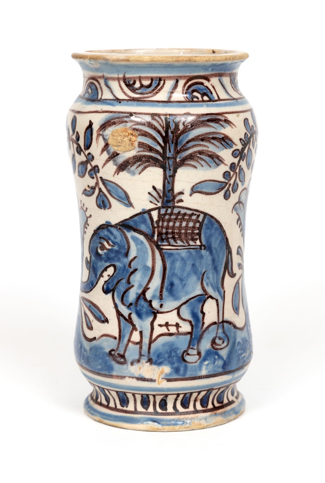Manga de Farmácia "Paisagem com Elefantes" / Apothecary jar, Lisboa ca. 1660-1680
