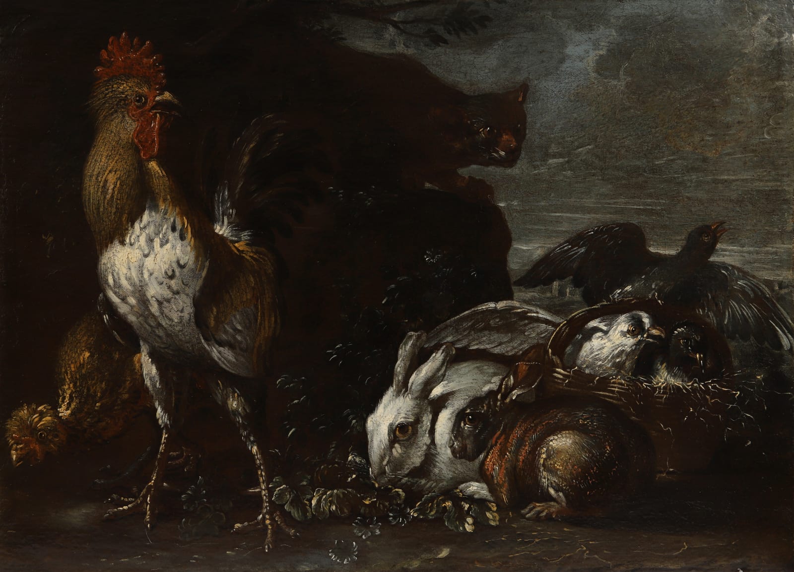 David de Koninck, Natureza morta com animais