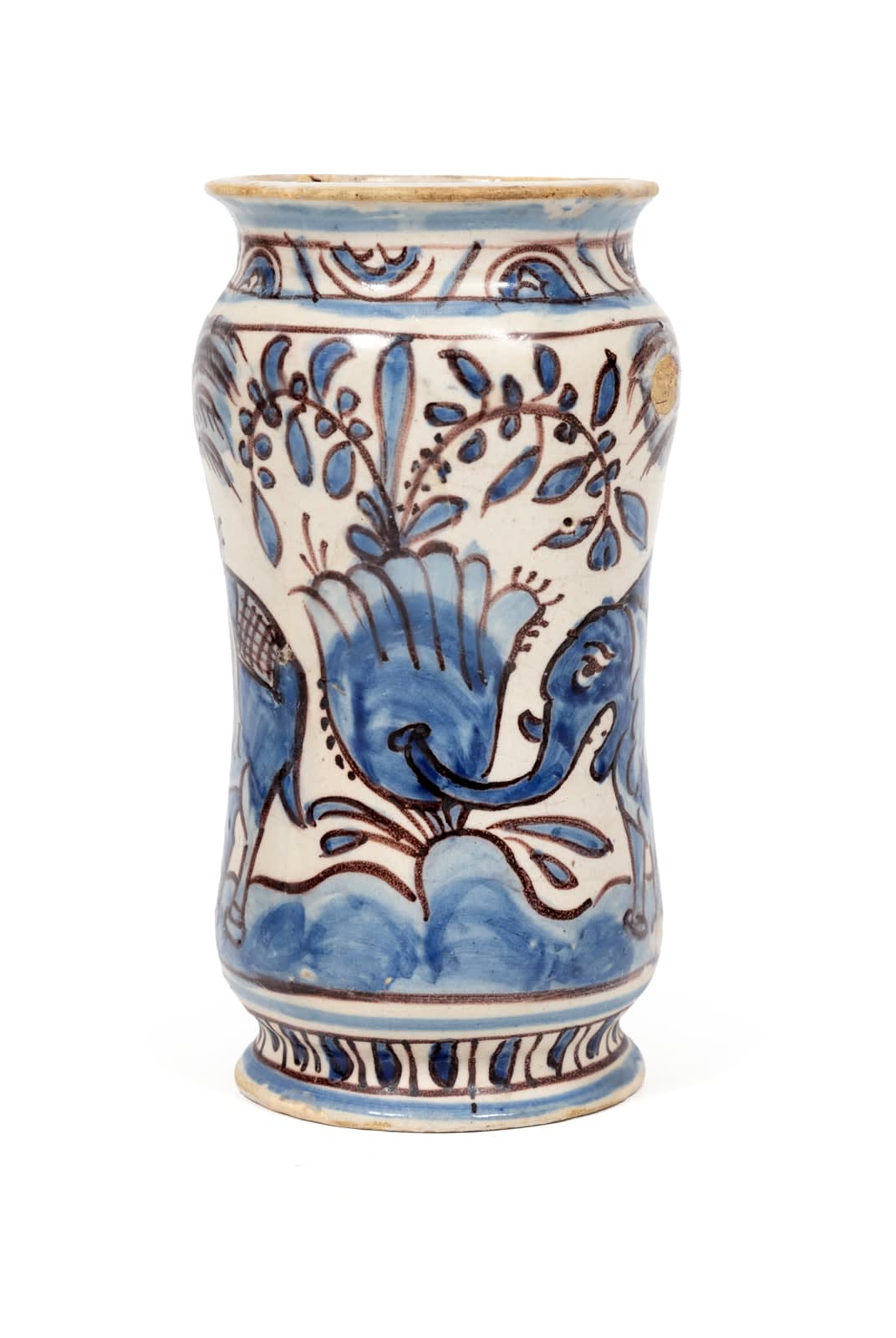 Manga de Farmácia "Paisagem com Elefantes" / Apothecary jar, Lisboa ca. 1660-1680