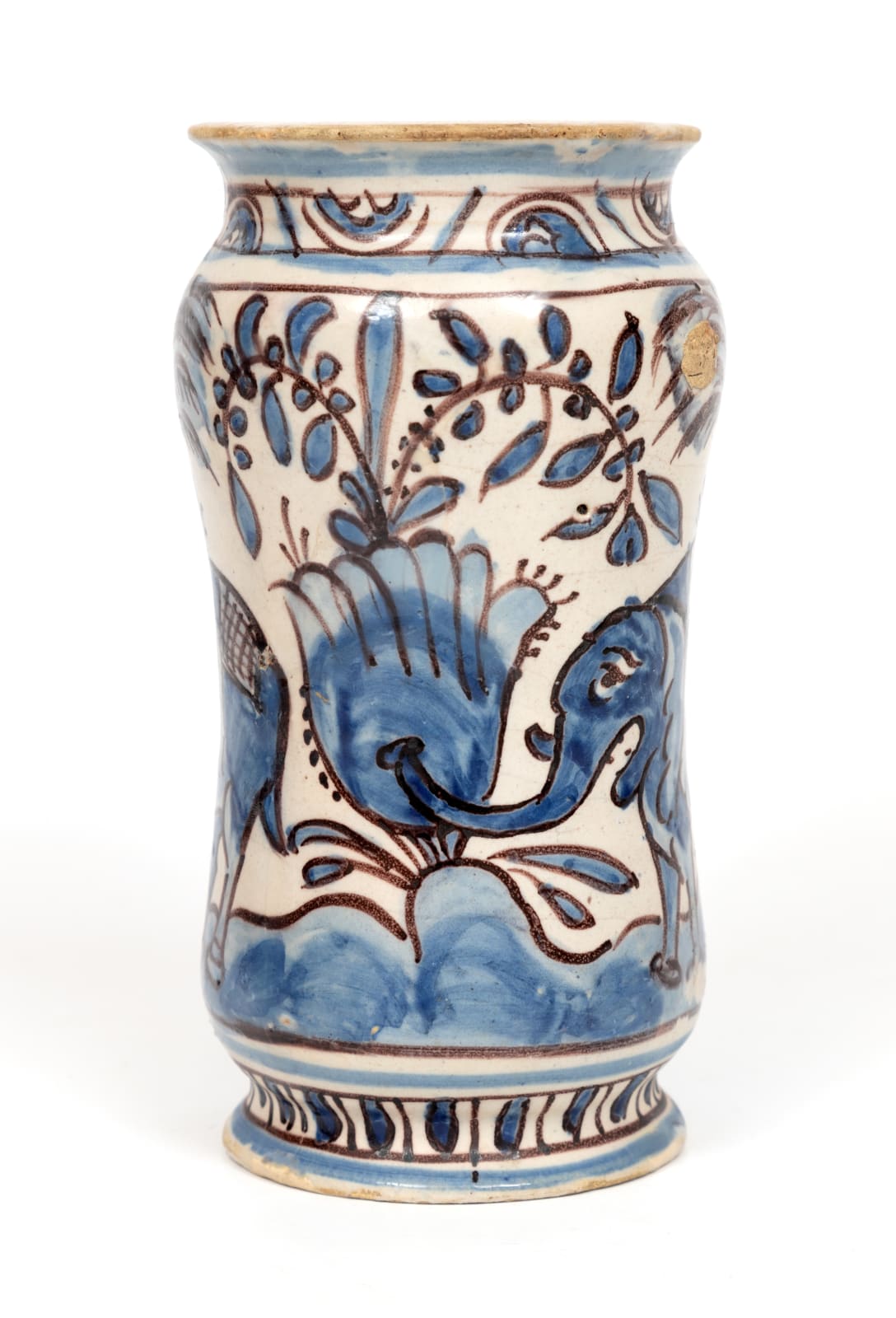 Manga de Farmácia "Paisagem com Elefantes" / Apothecary jar, Lisboa ca. 1660-1680