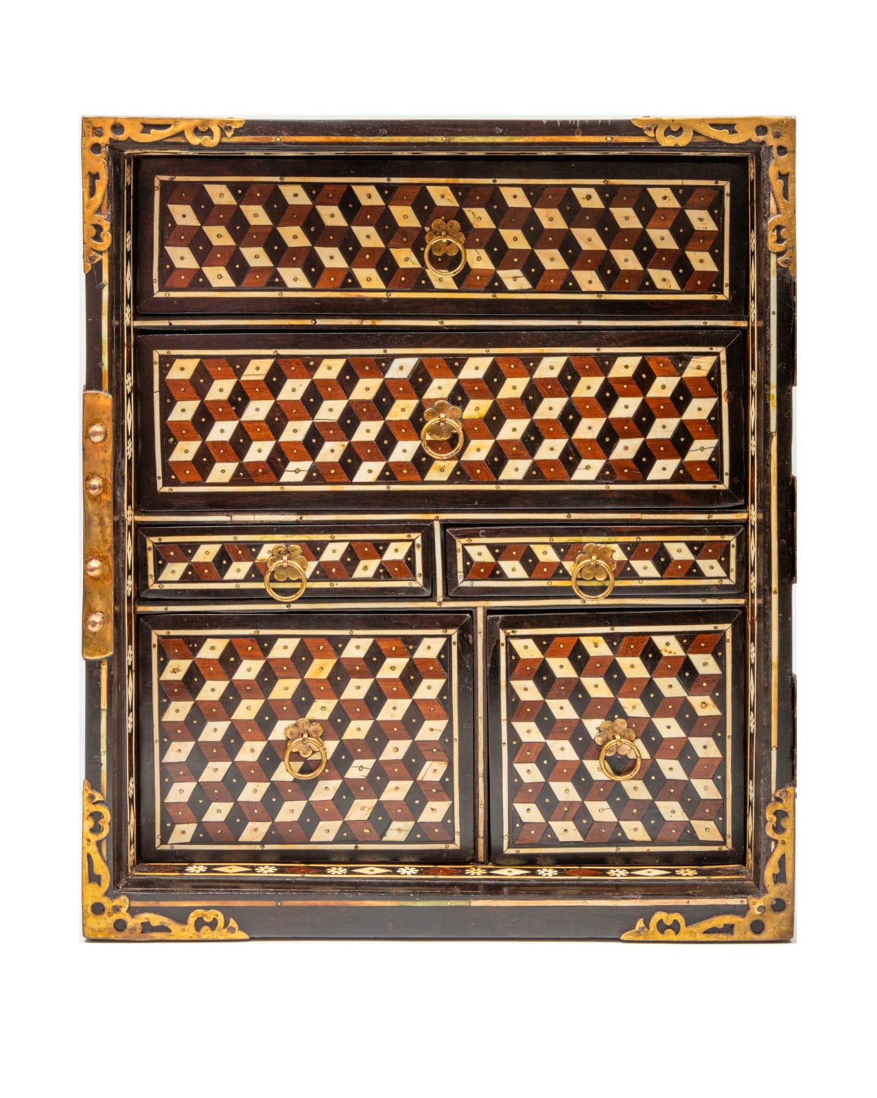 Ventó Indo-português com as Armas da Família Manoel , Índia, prov. Taná, c. 1600-1625