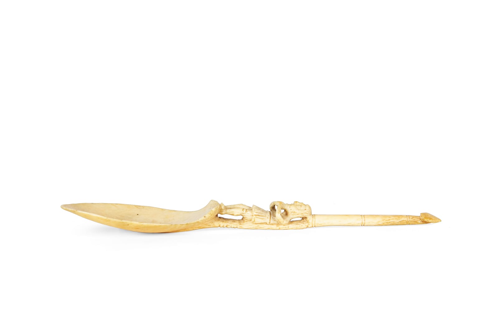 Colher Sapi-portuguesa com Navegador Português / A Sapii-Portuguese Spoon Carved with a Portuguguese, Serra Leoa, 1490-1530