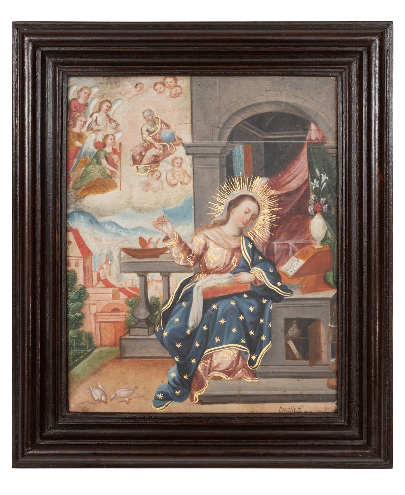 Gabriel José Ovalle, Nossa Senhora a Bordar , Escola Mexicana, 1726 - 1767