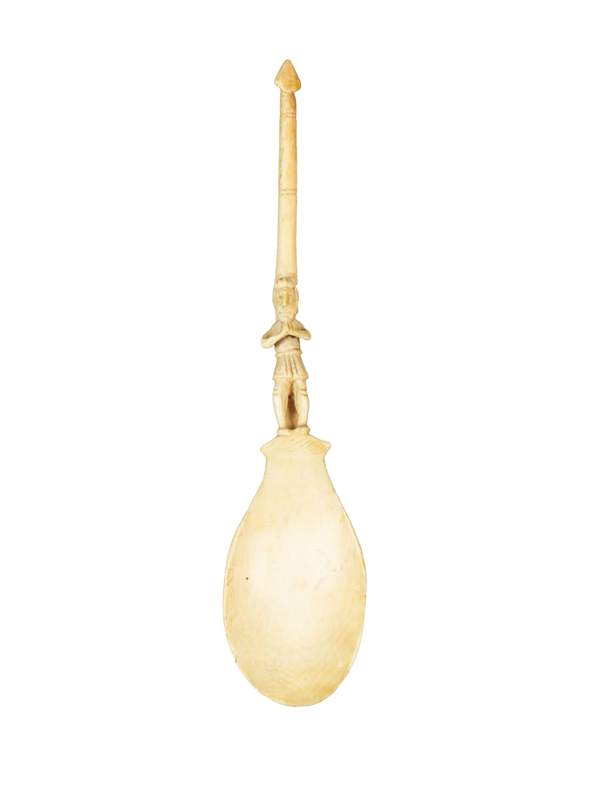 Colher Sapi-portuguesa com Navegador Português / A Sapii-Portuguese Spoon Carved with a Portuguguese, Serra Leoa, 1490-1530