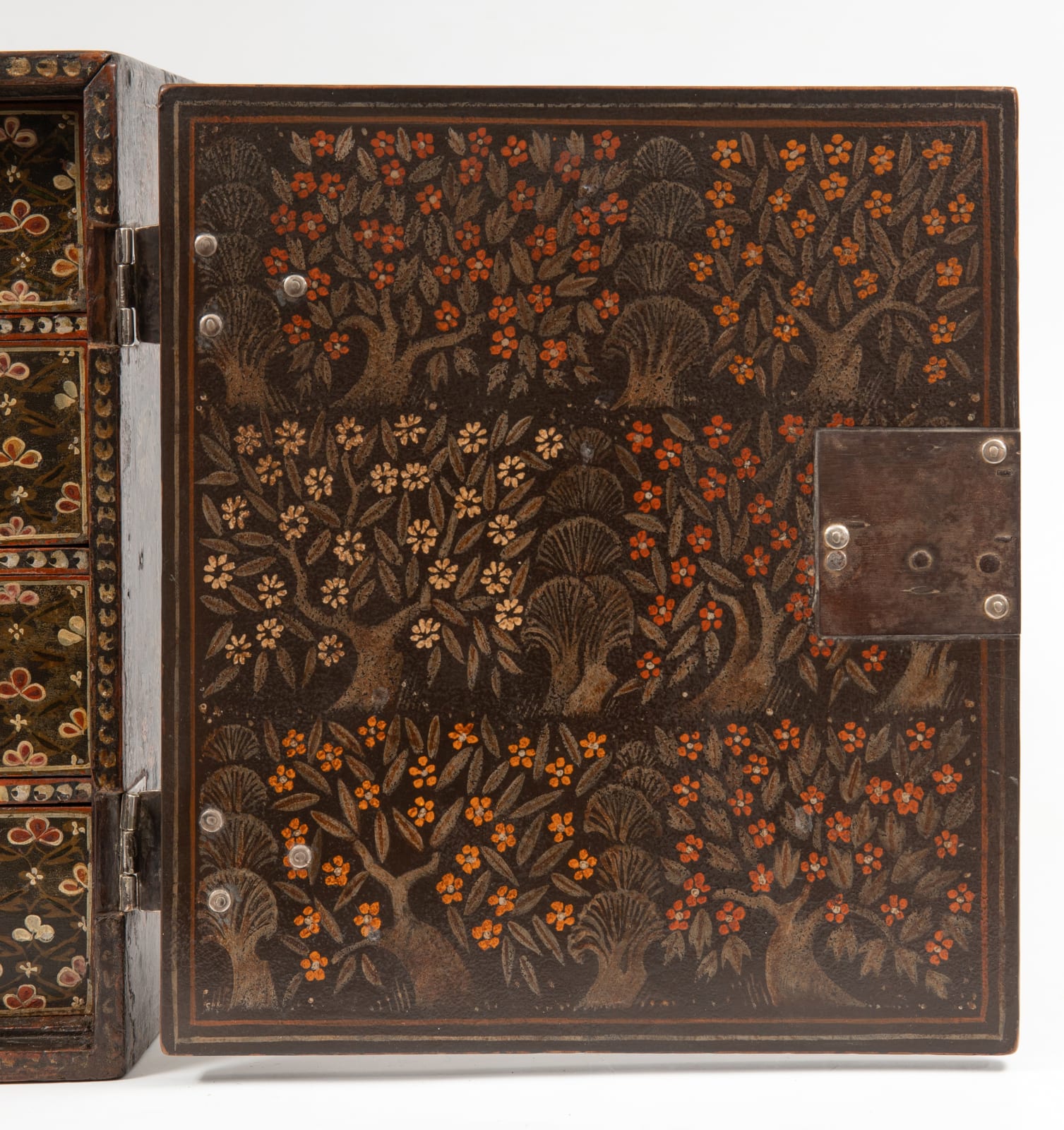 Ventó Indo-Português / An Indo-Portuguese Chaul Painted Ventó, India, Chaul, séc. XVII (inícios)