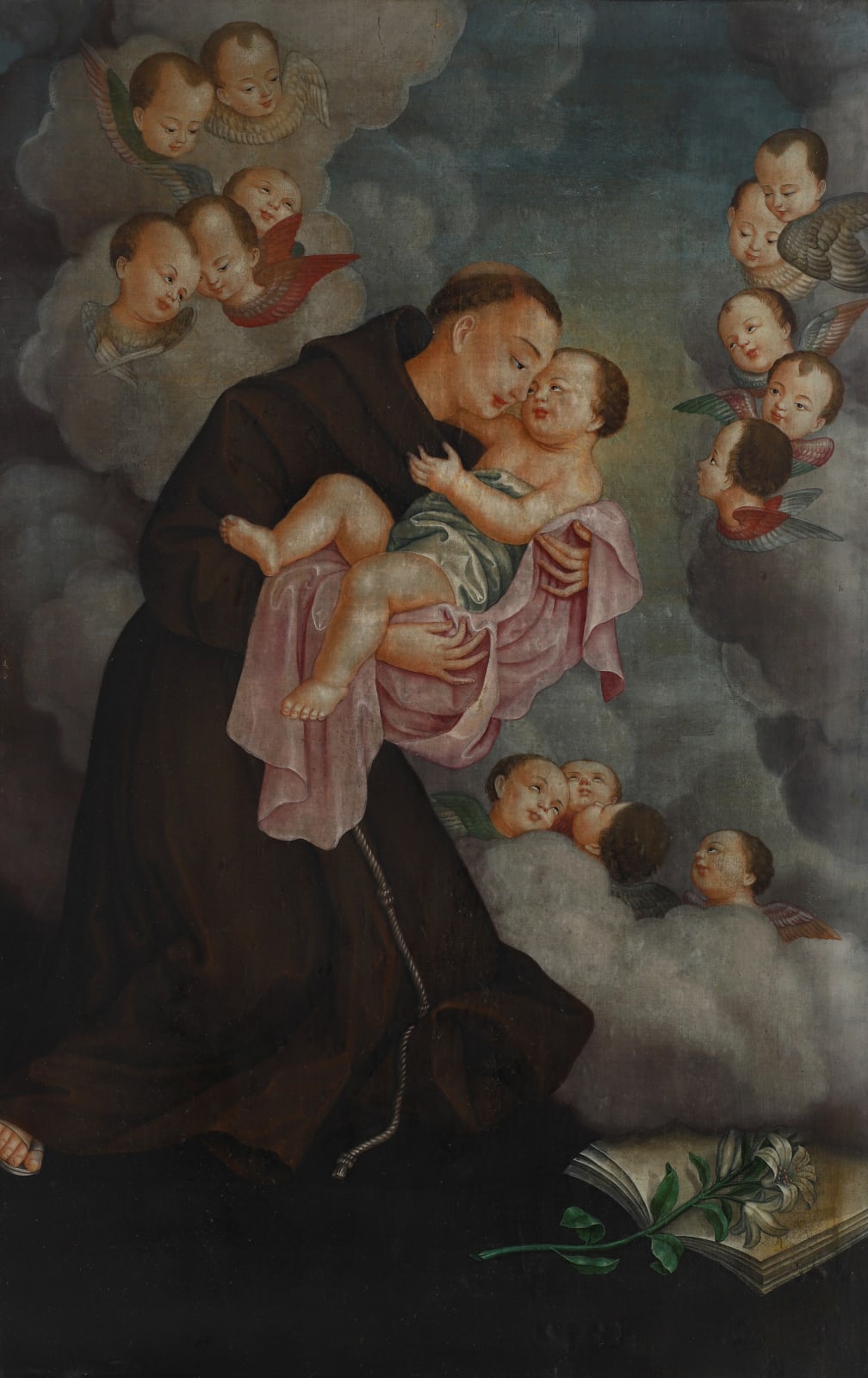 Escola Chinesa, Santo António de Lisboa ou de Pádua Indo-português / A Sino-Portuguese Saint Antony of Lisbon , China, ca. 1750 - 1780)