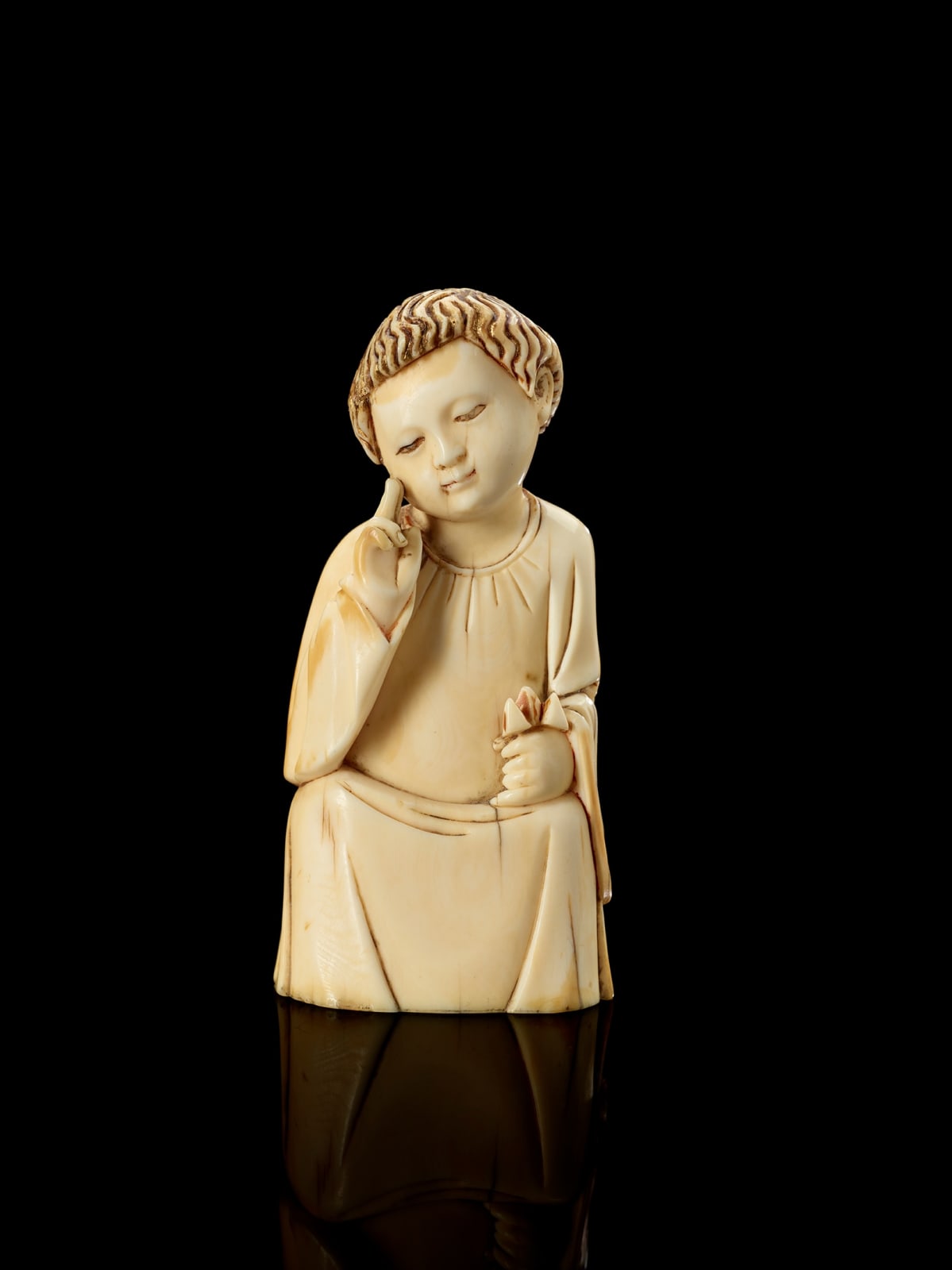 Menino Jesus com os Cravos da Paixão / Baby Jesus with the Carnations of the Passion, Sul da China, provavelmente Zhangzhou, ca. 1590-1620