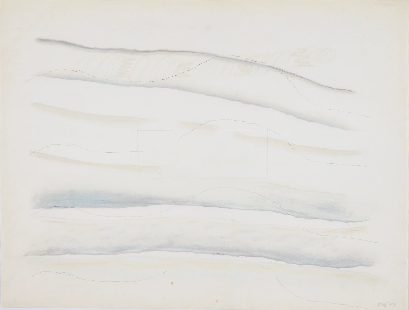 Bilgé (Turkey/US), Horizontal Line Life Span Series 4, 1974