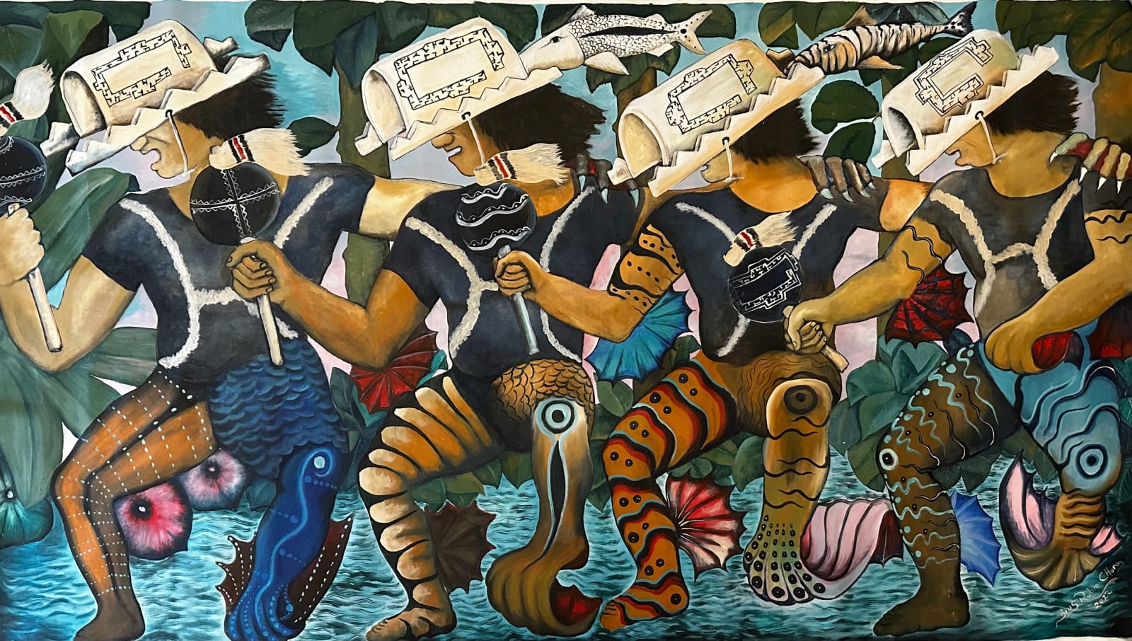 Brus Rubio (Murui-Bora Peoples/ Peruvian Amazon), Danza de los Seres del Agua (Dance of the Water Beings), 2022