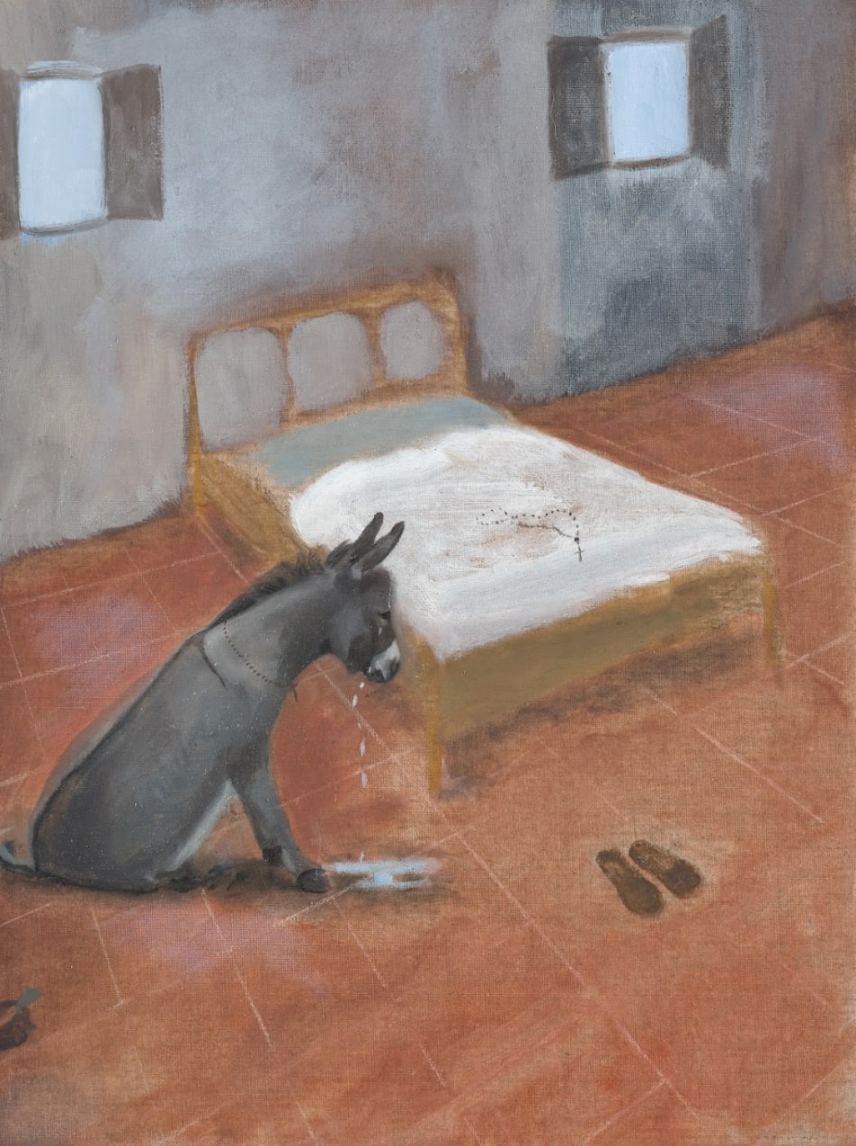 Emma Kathleen Hepburn Ferrer (Italy/US), St. Francis’ Donkey, 2025