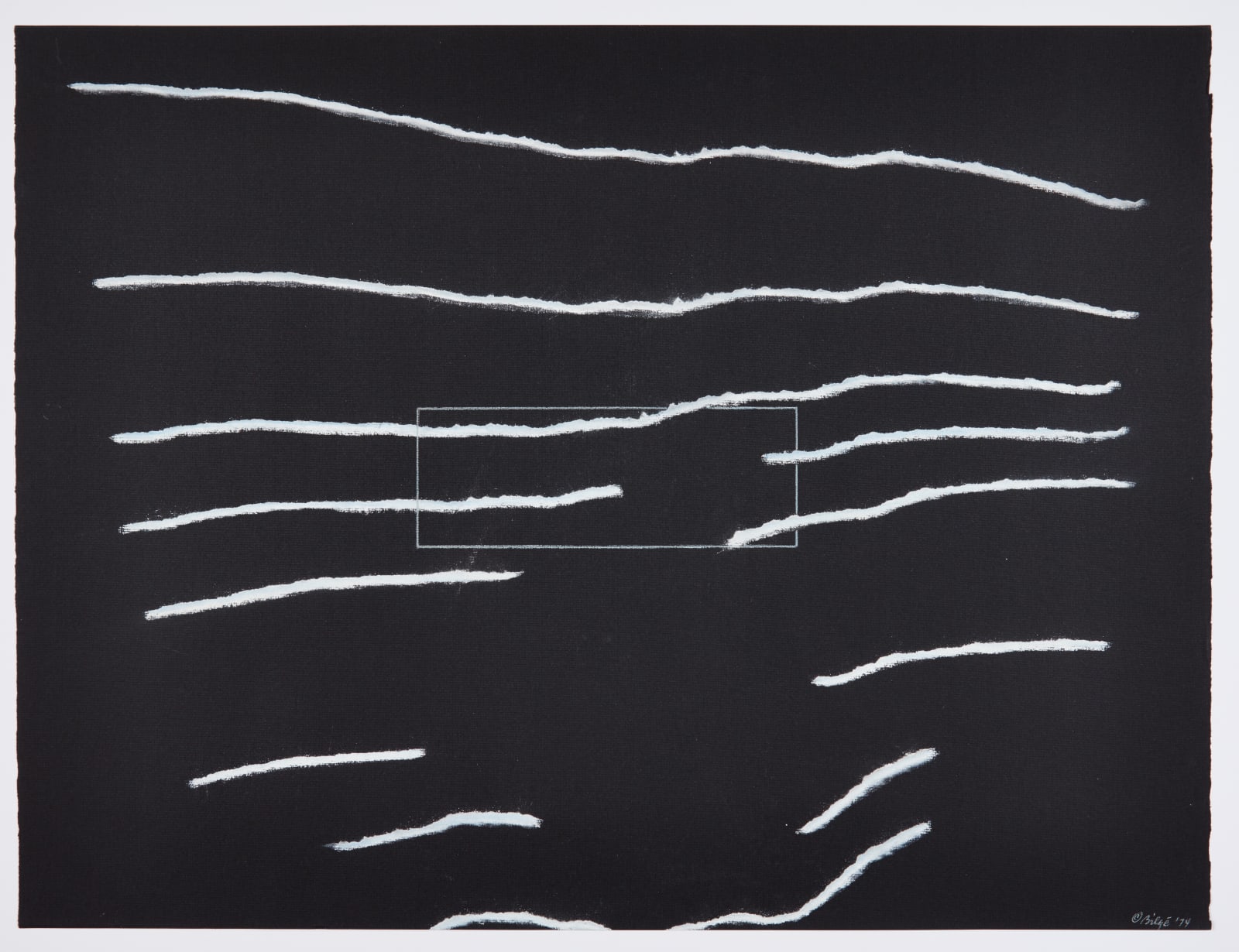 Bilgé (Turkey/US), Horizontal Line Life Span Series 8, 1974