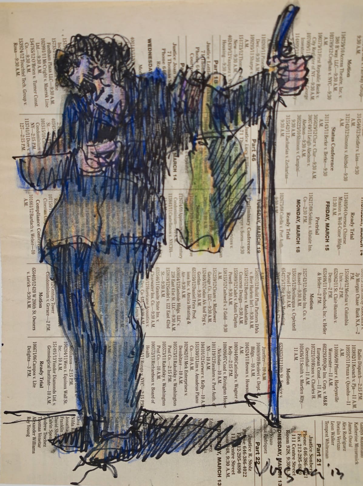 Hank Virgona, Subway: Pole Sleeper [NY Law Journal], 2013