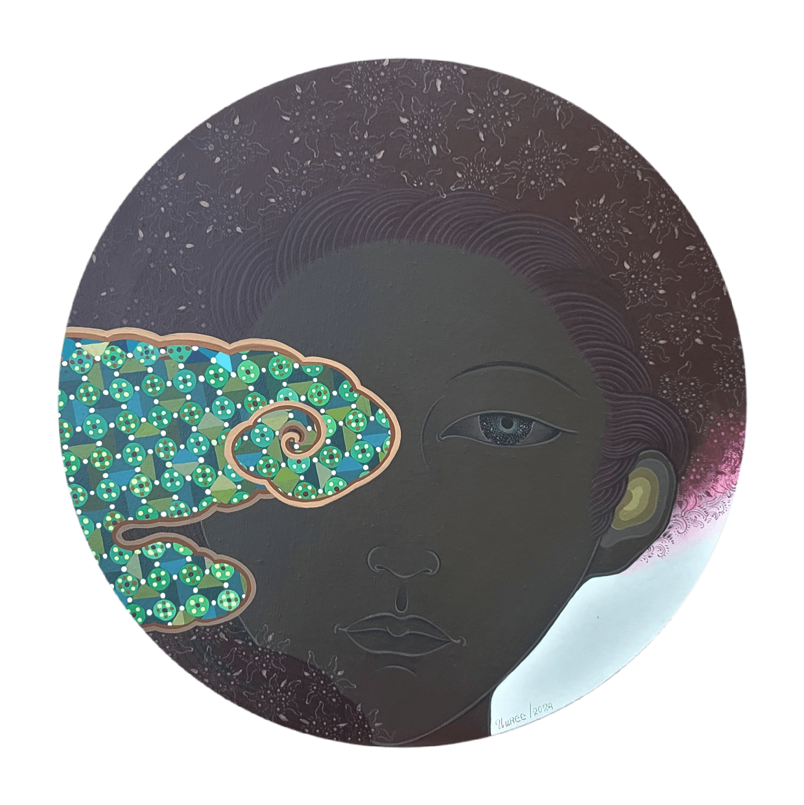 Uuriintuya Dagvasambuu (Mongolia), Winter Mood Series: Green Cloud , 2024