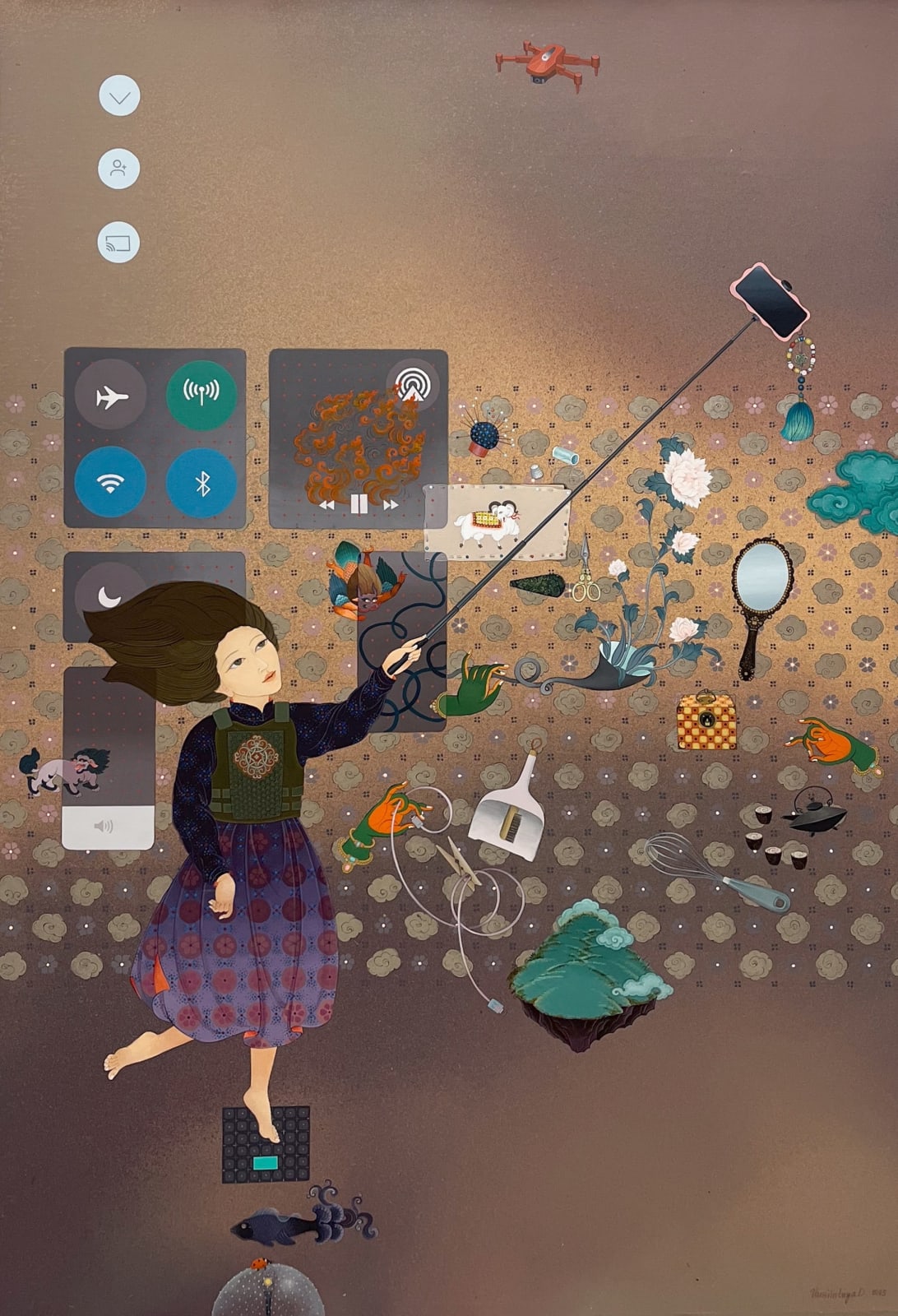 Uuriintuya Dagvasambuu (Mongolia), Woman in Ulaanbaatar: Between Signal & Self, 2025